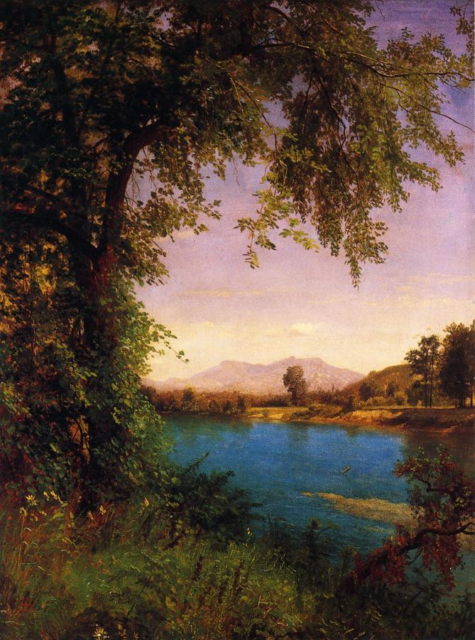 Albert Bierstadt Painting South and North Moat Mountains - Click Image to Close